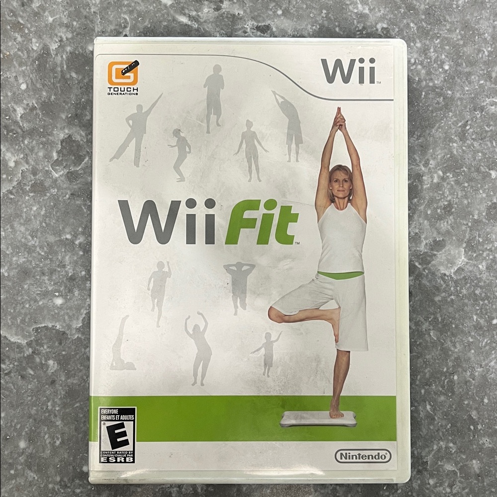 Nintendo Wii Fit Game with Green and White Cover